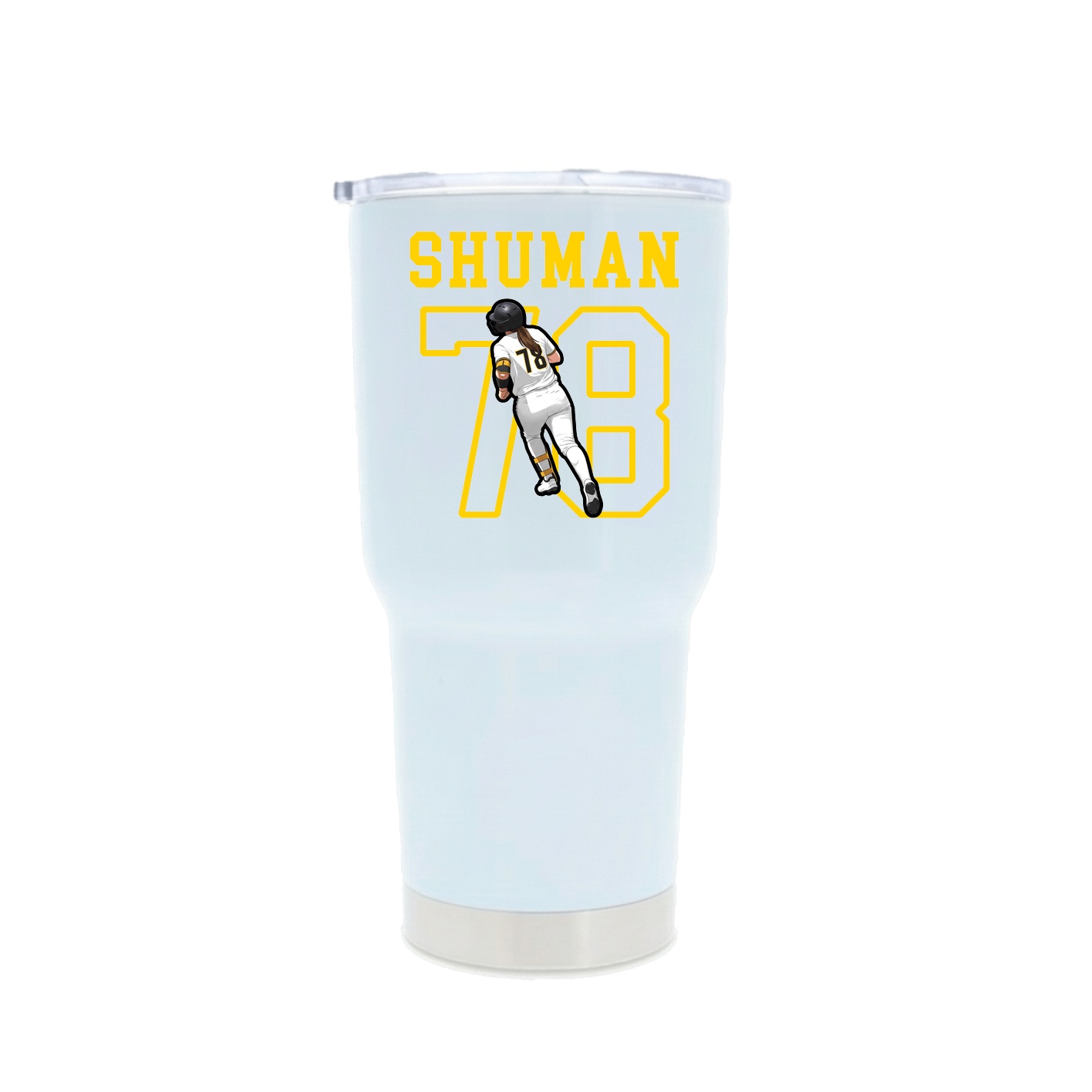 30oz Stainless Steel Tumbler — Shirsey in White