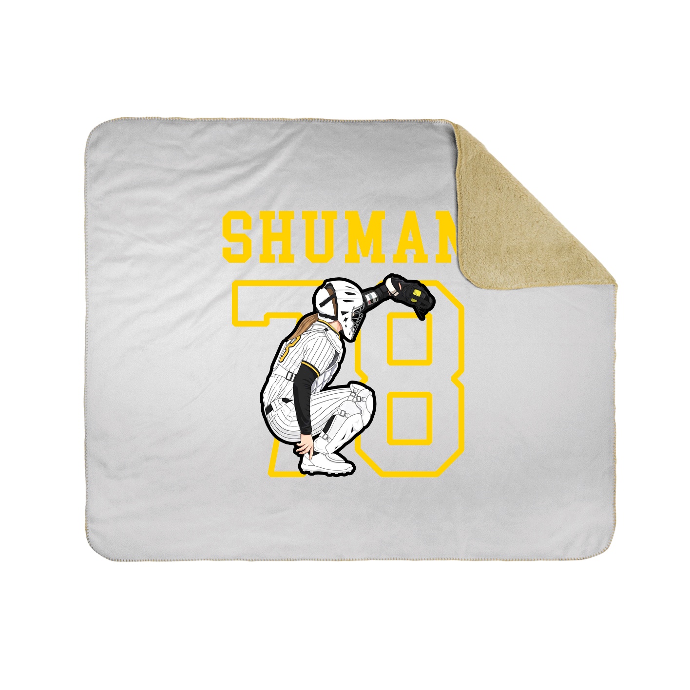 Throw Blanket — Shirsey in White