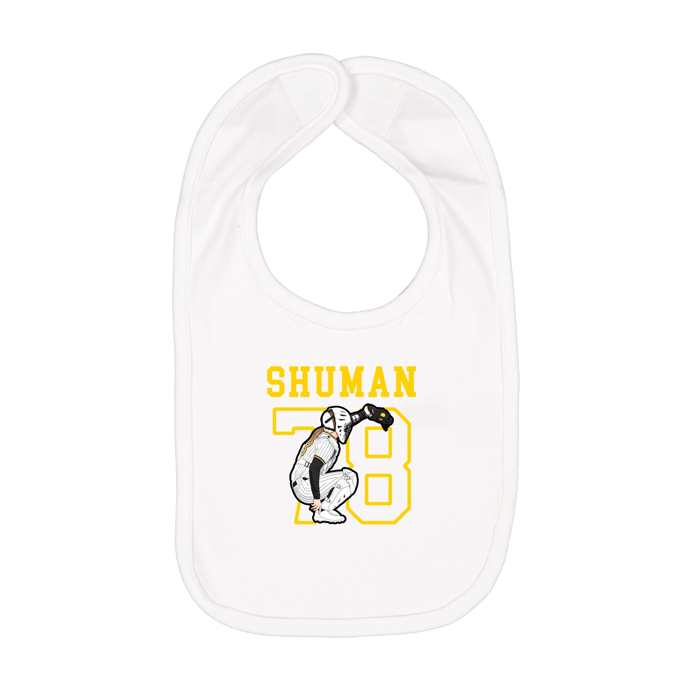 Infant Bib — Shirsey in White