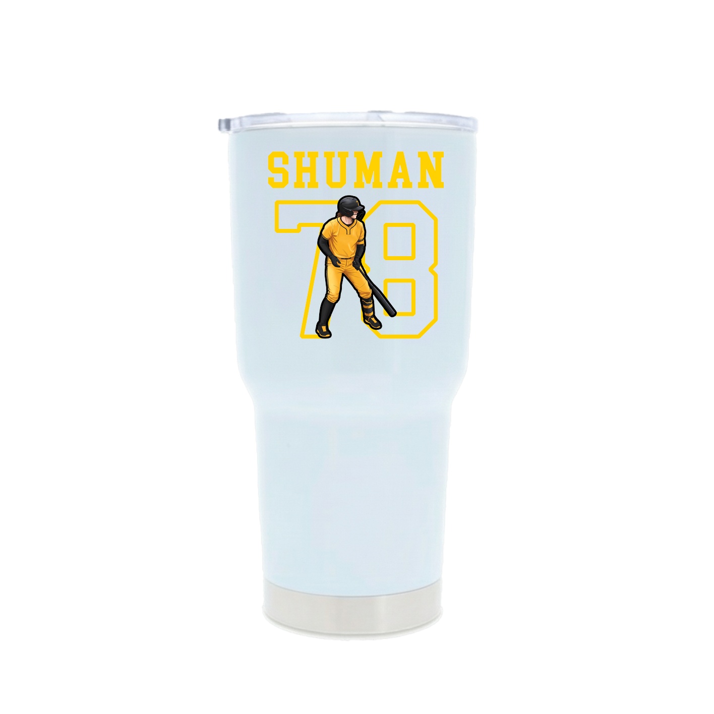 30oz Stainless Steel Tumbler — Shirsey in White