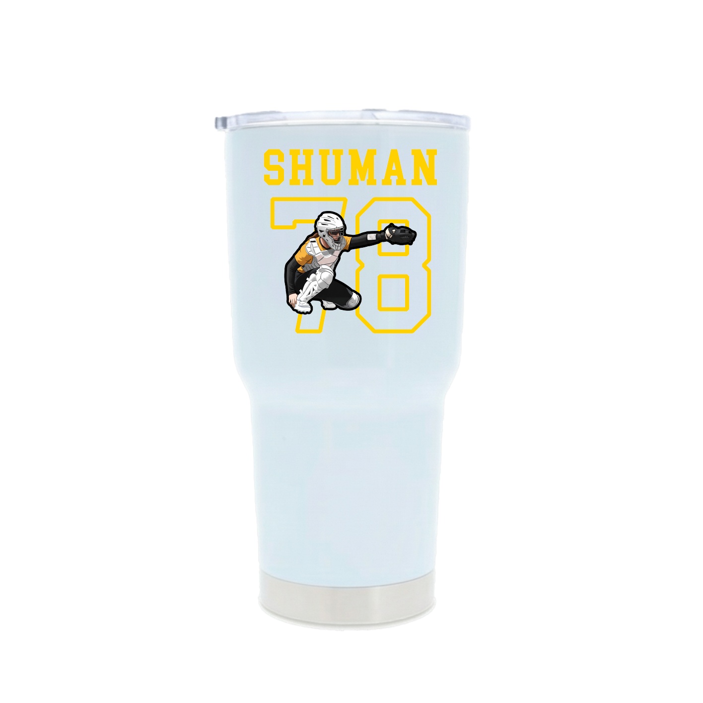 30oz Stainless Steel Tumbler — Shirsey in White