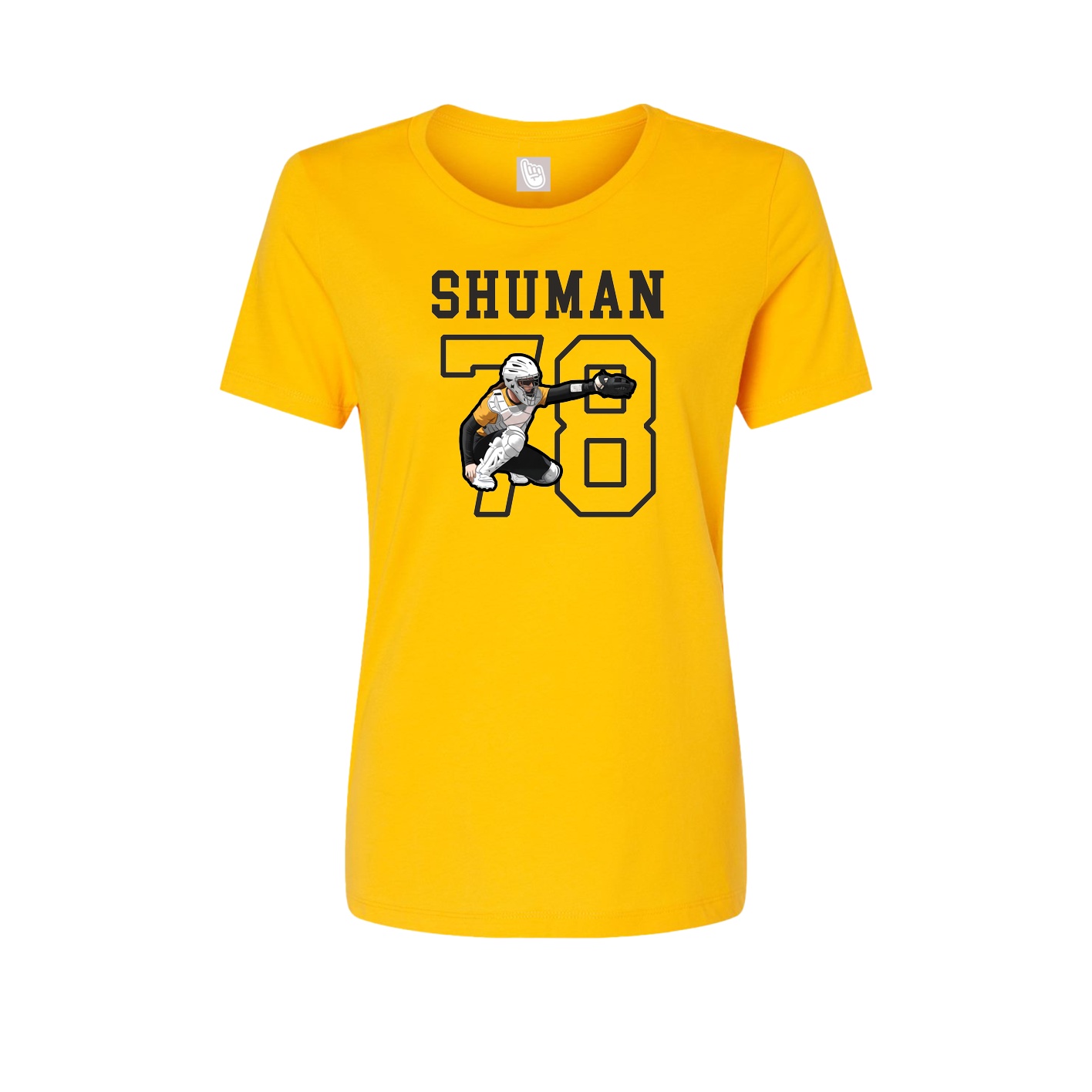 Fitted Women's Tee — Shirsey in Gold