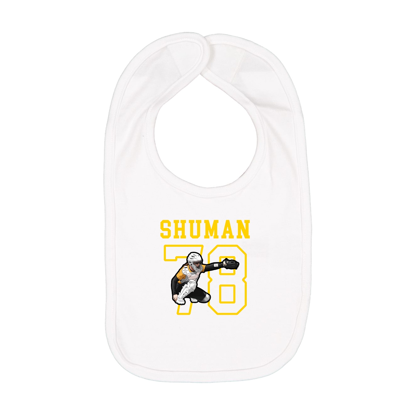 Infant Bib — Shirsey in White