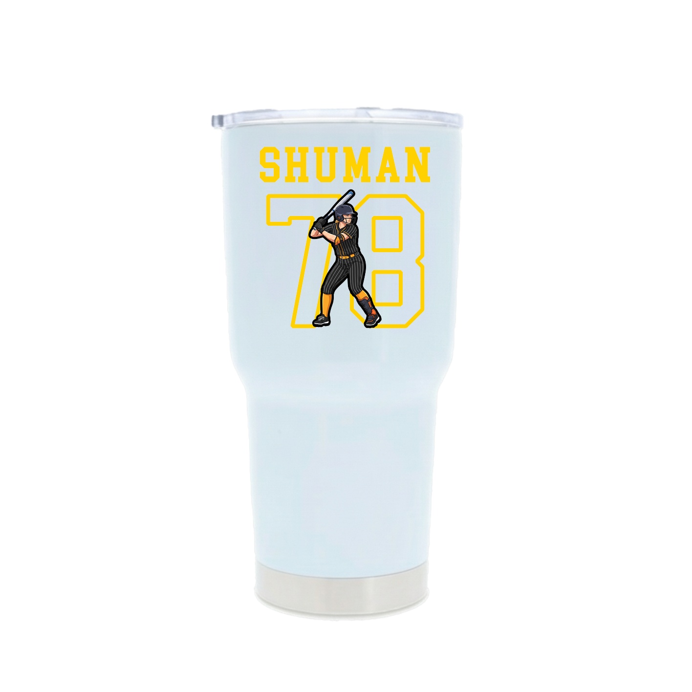30oz Stainless Steel Tumbler — Shirsey in White