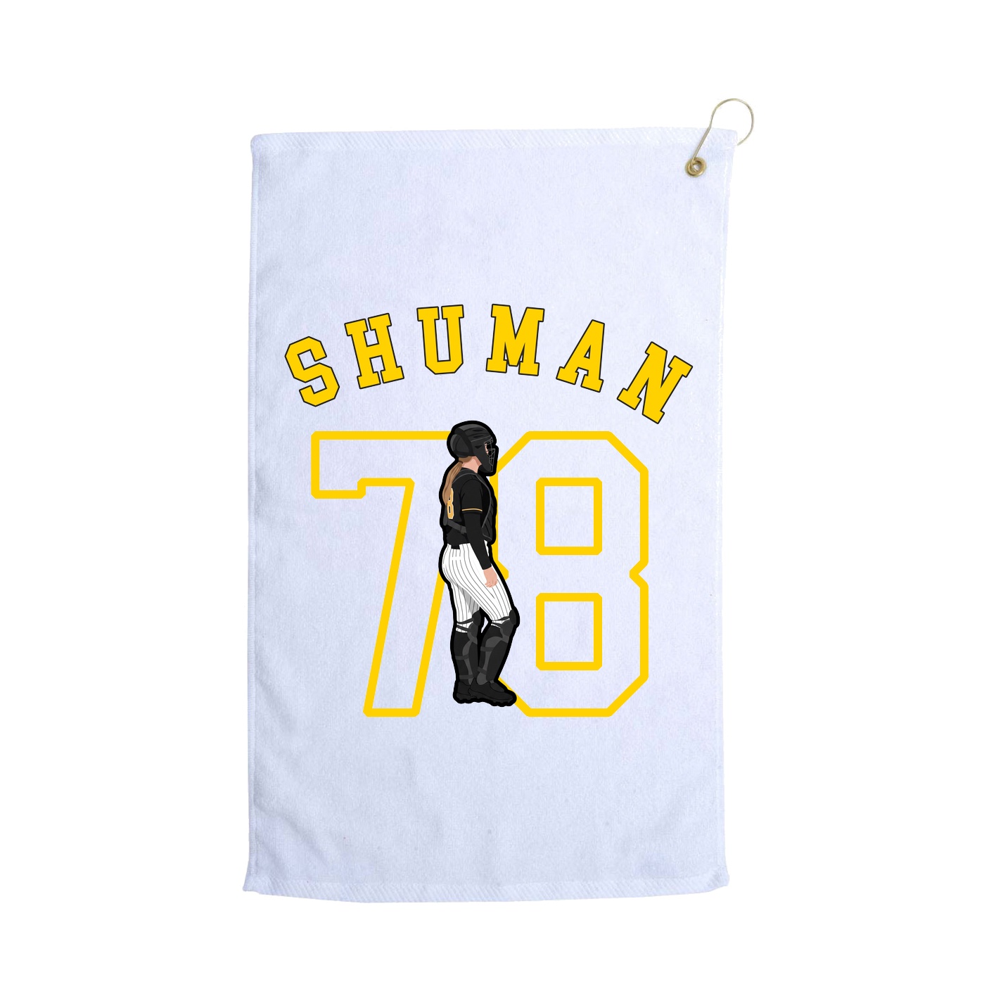Golf Towel — Shirsey Arch in White