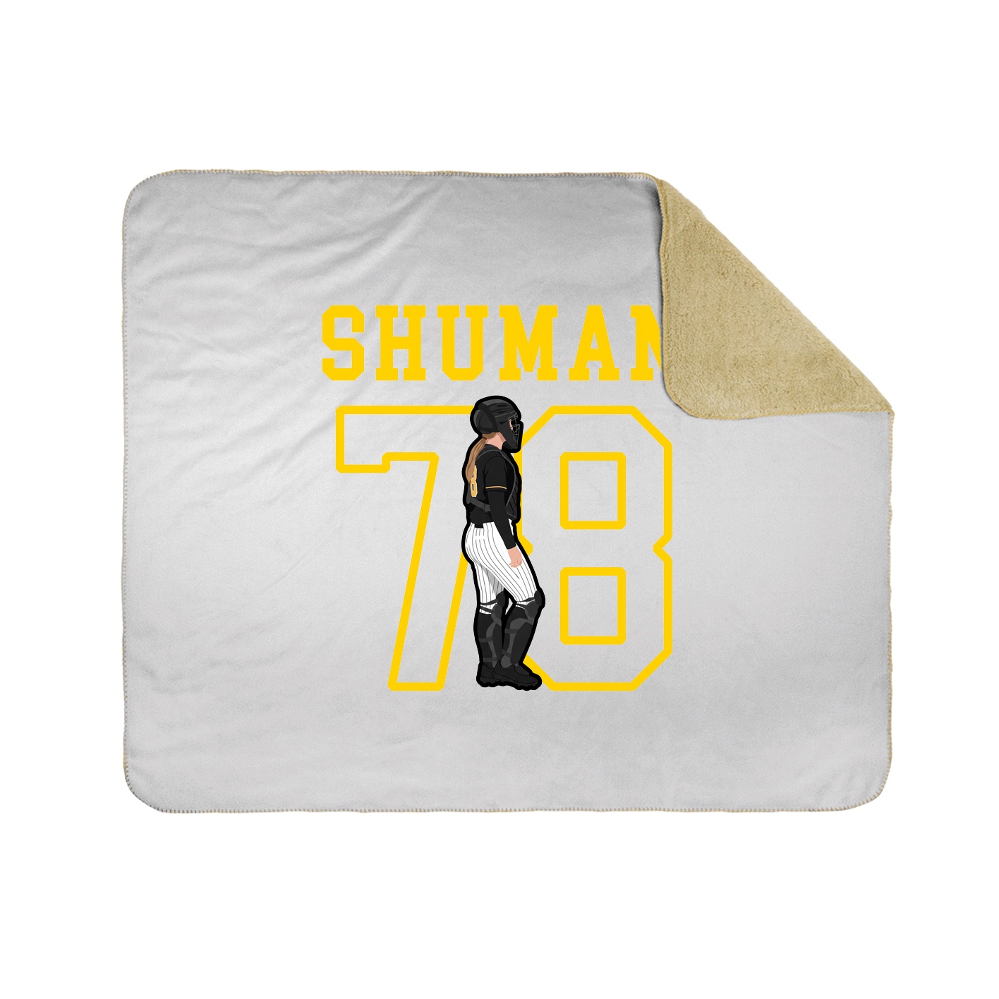 Throw Blanket — Shirsey in White