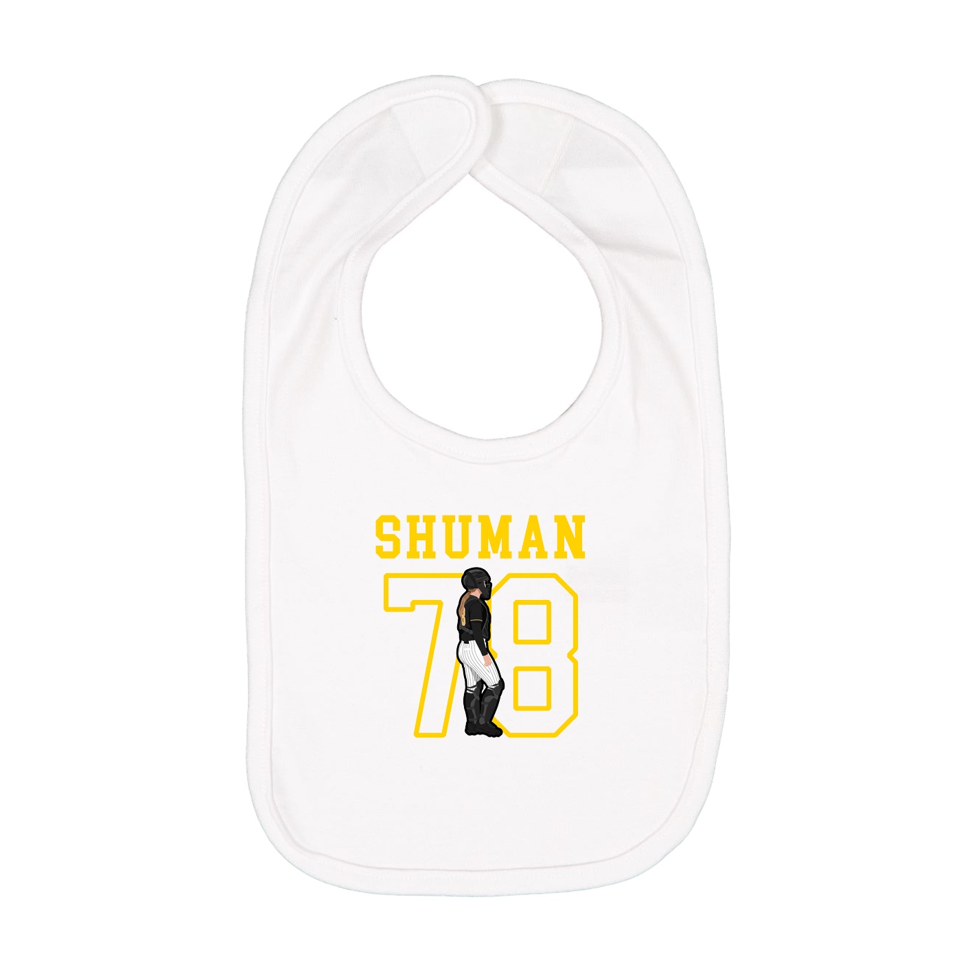Infant Bib — Shirsey in White