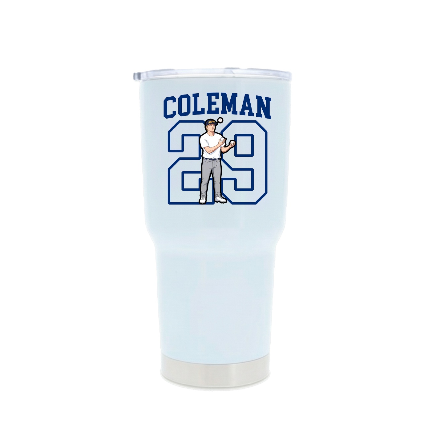 30oz Stainless Steel Tumbler — Shirsey in White
