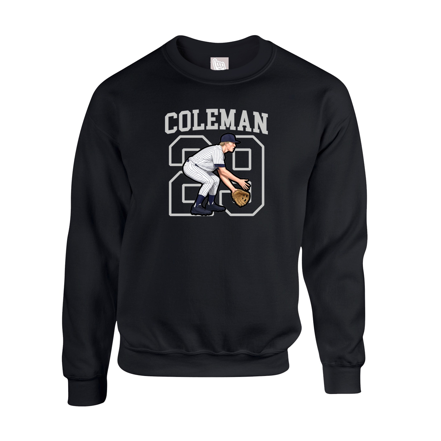 Fleece Crew — Shirsey in Black