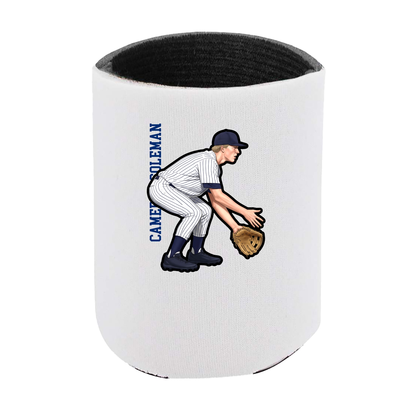 Can Holder — Name Vertical in White