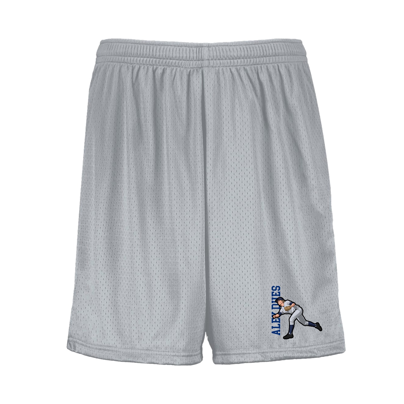 Shorts — Name Vertical in Silver