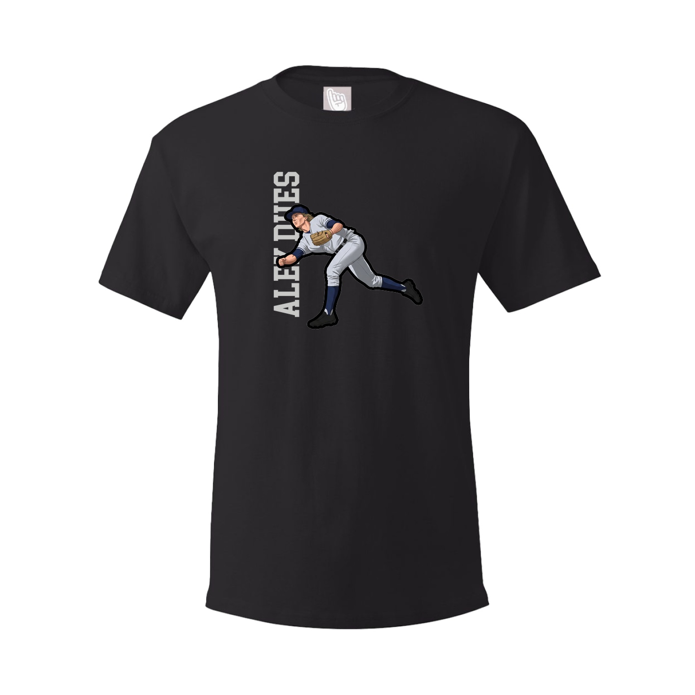 Tee — Name Vertical in Black