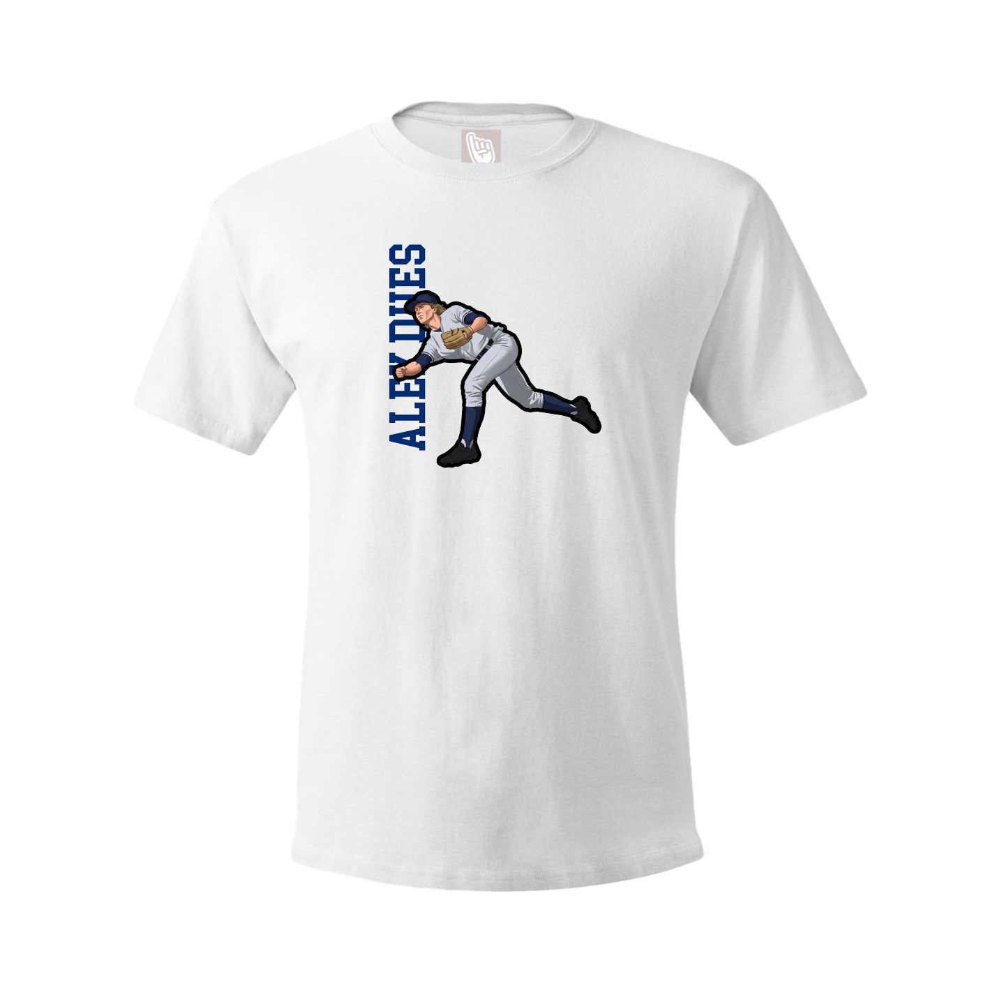 Tee — Name Vertical in White