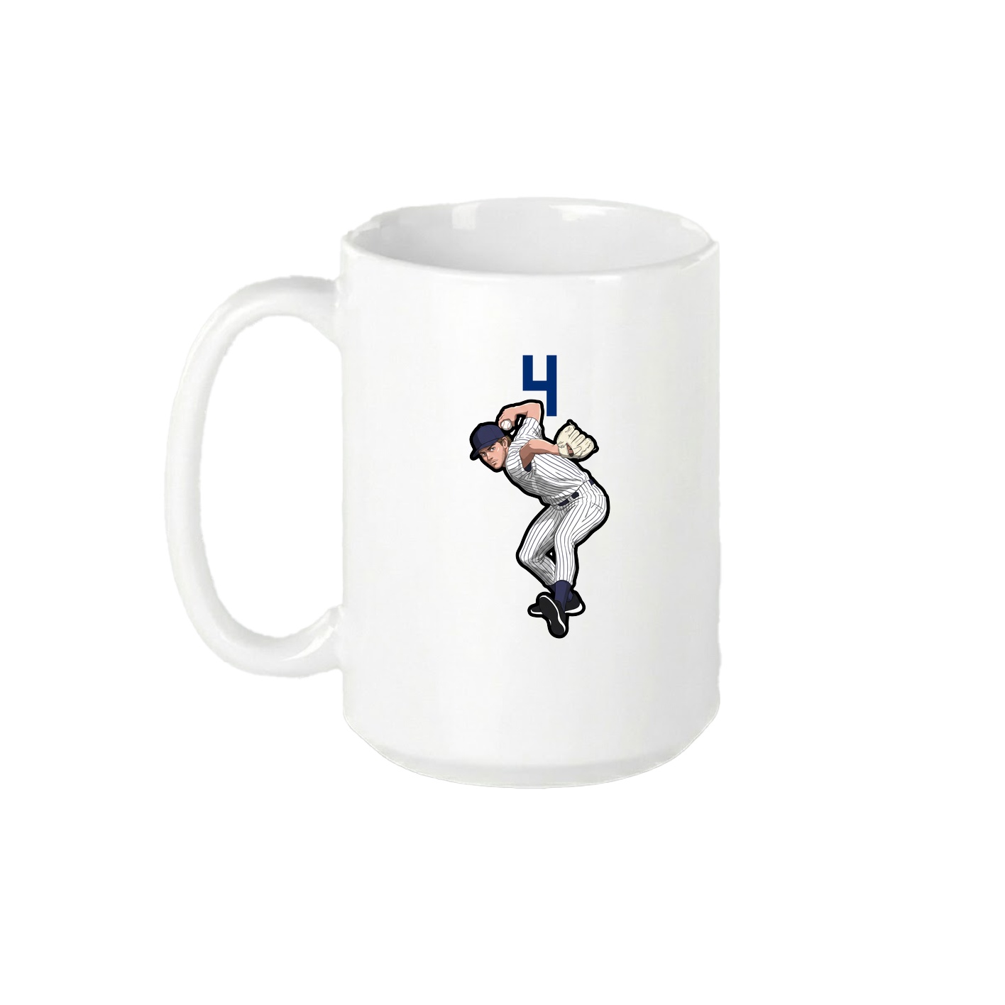 15oz Coffee Mug — Number Top in White