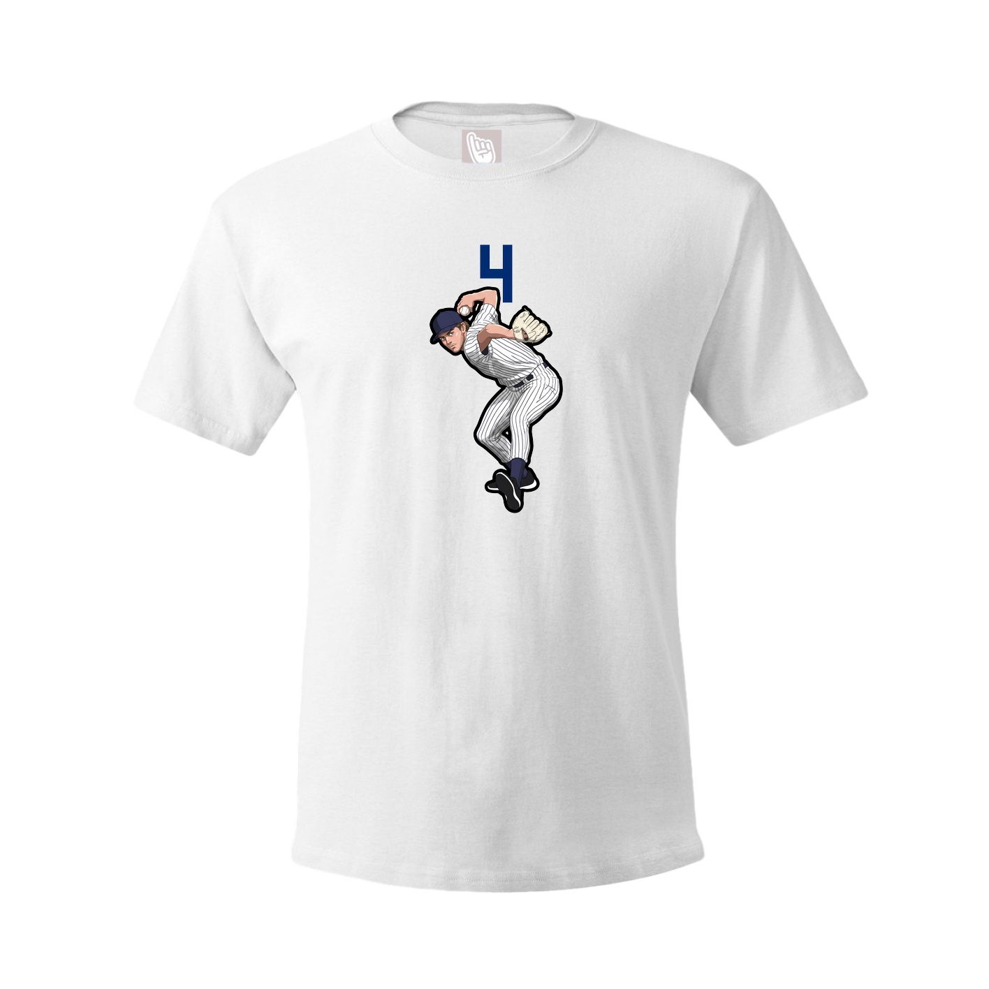 Tee — Number Top in White