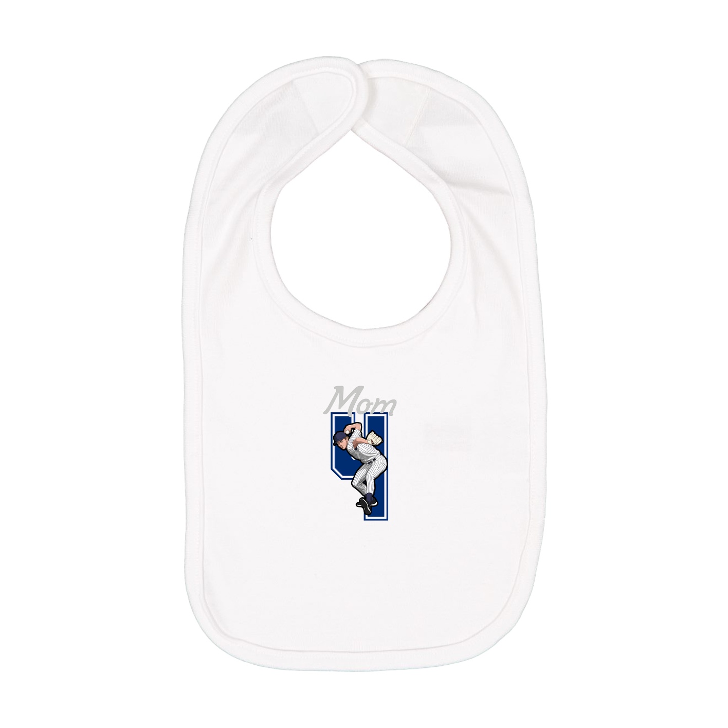 Infant Bib — Mothers Day Shirsey in White