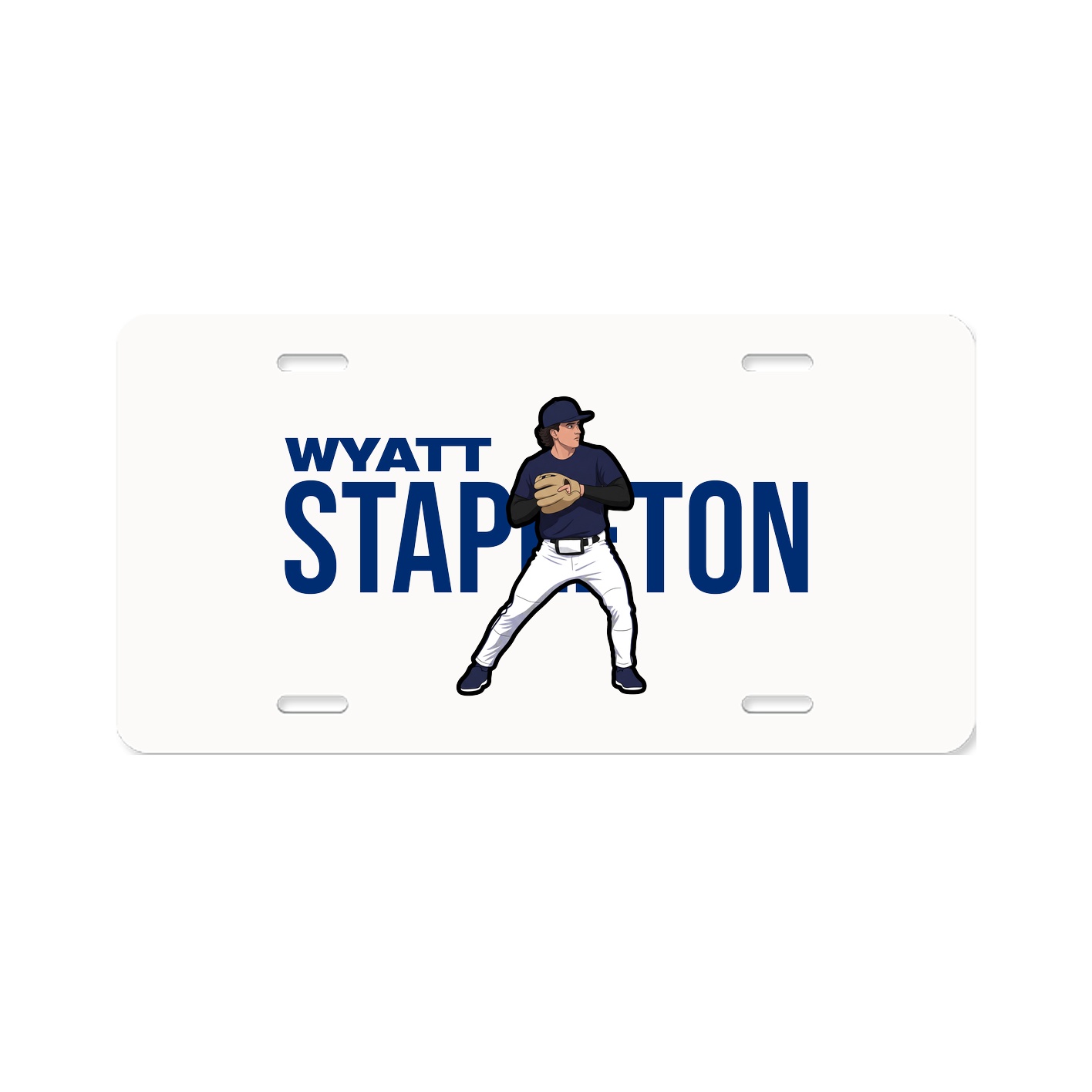 License Plate — Player Name in Classic