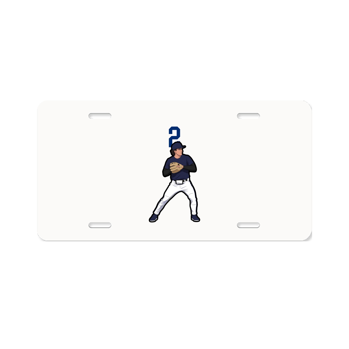 License Plate — Number Top in Classic