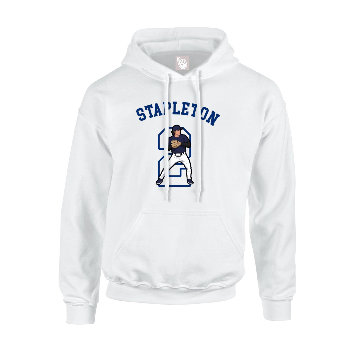 Hoodie — Shirsey Arch in White