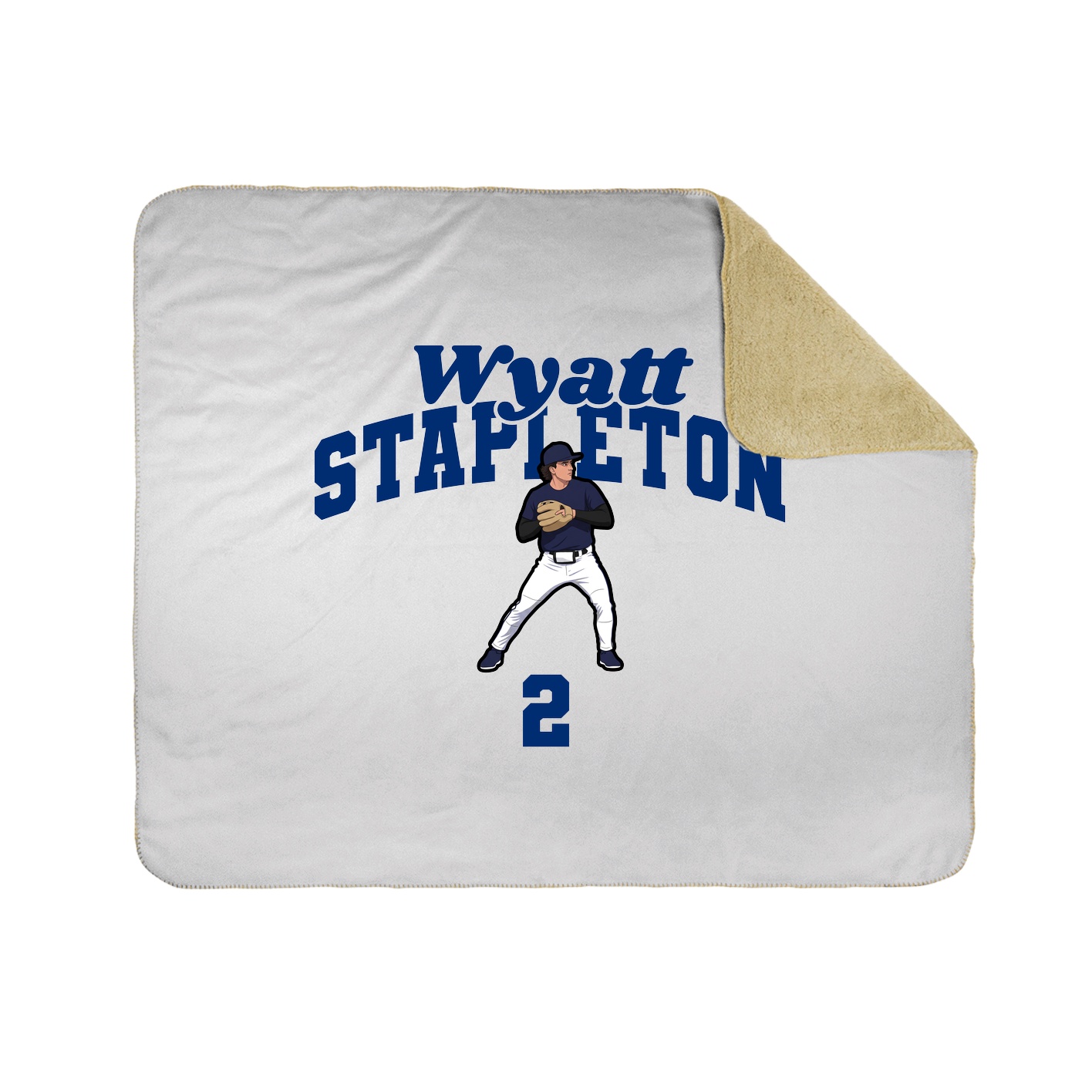 Throw Blanket — Signature Arch in White