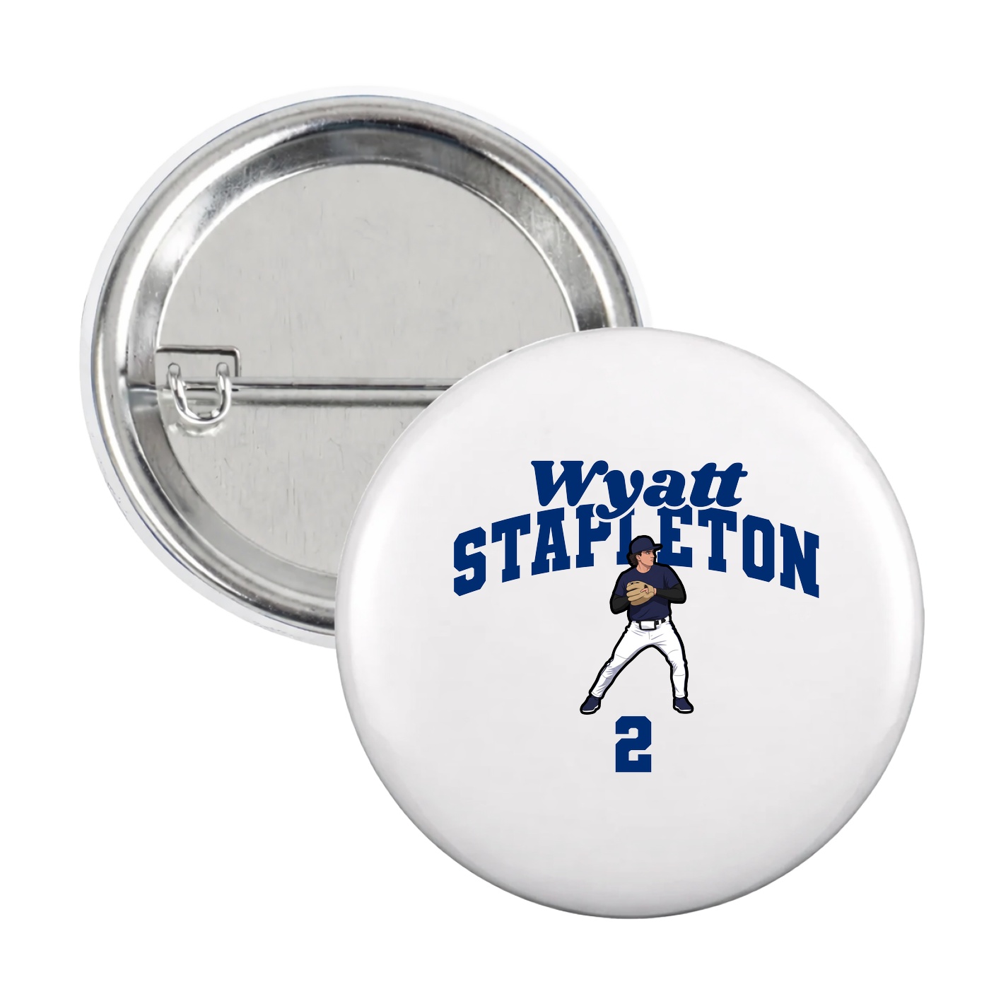 Game Day Button — Signature Arch in White