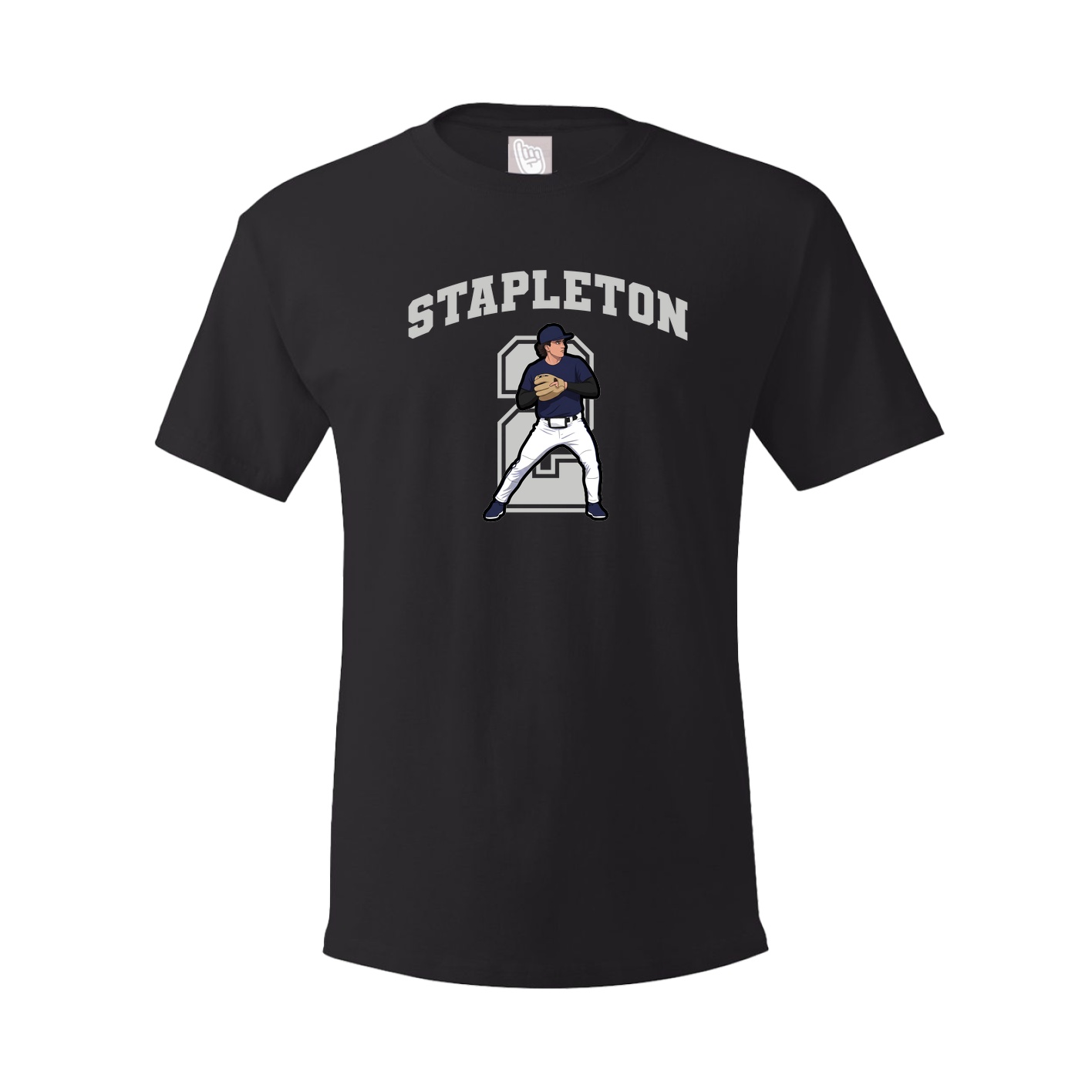 Youth Tee — Number in Black