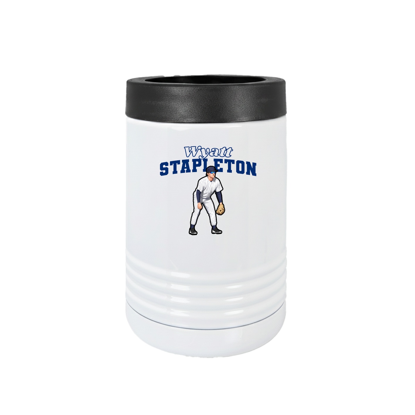 Beverage Holder — Name Arch in White