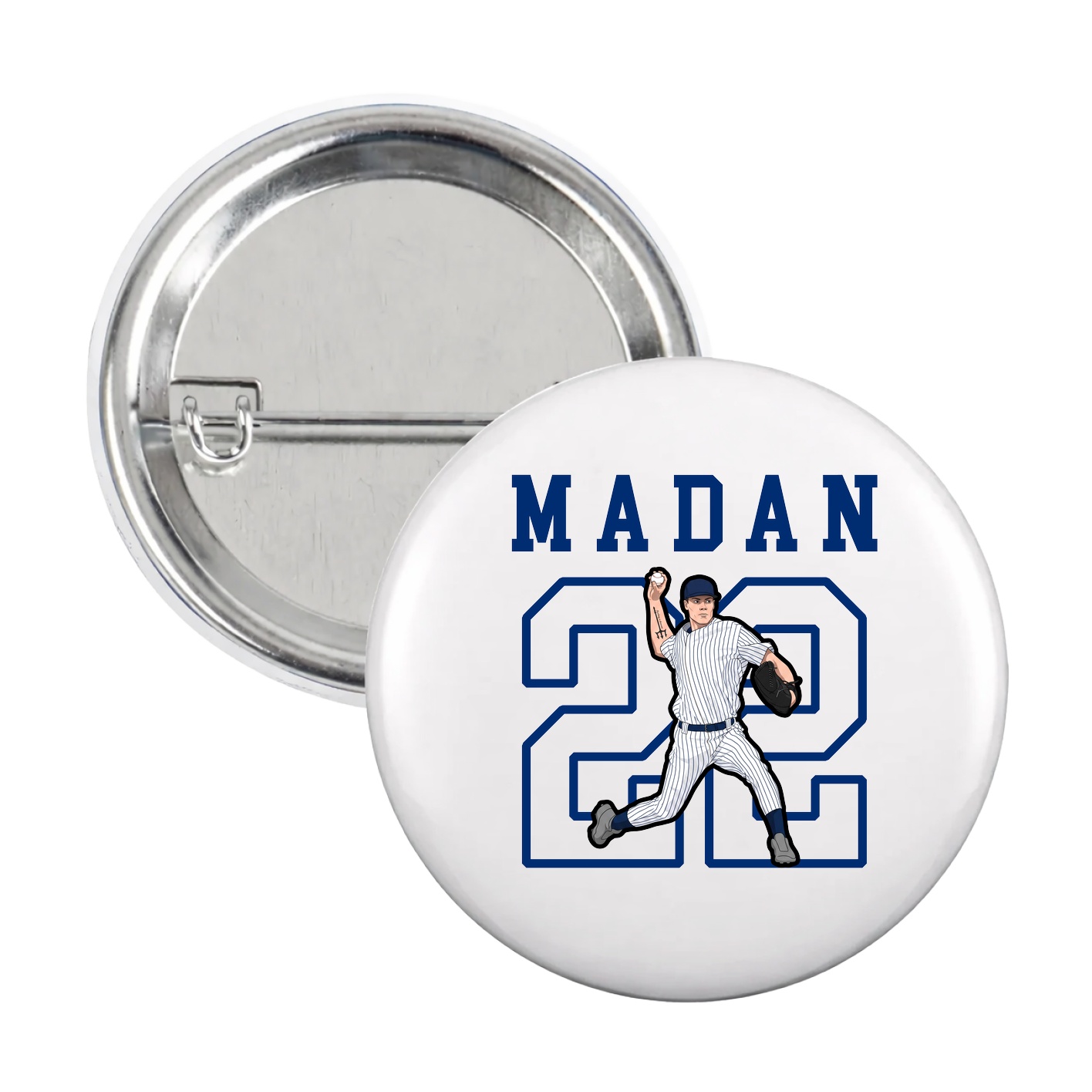 Game Day Button — Shirsey in White