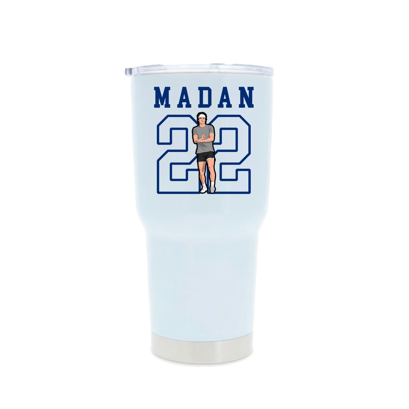 30oz Stainless Steel Tumbler — Shirsey in White