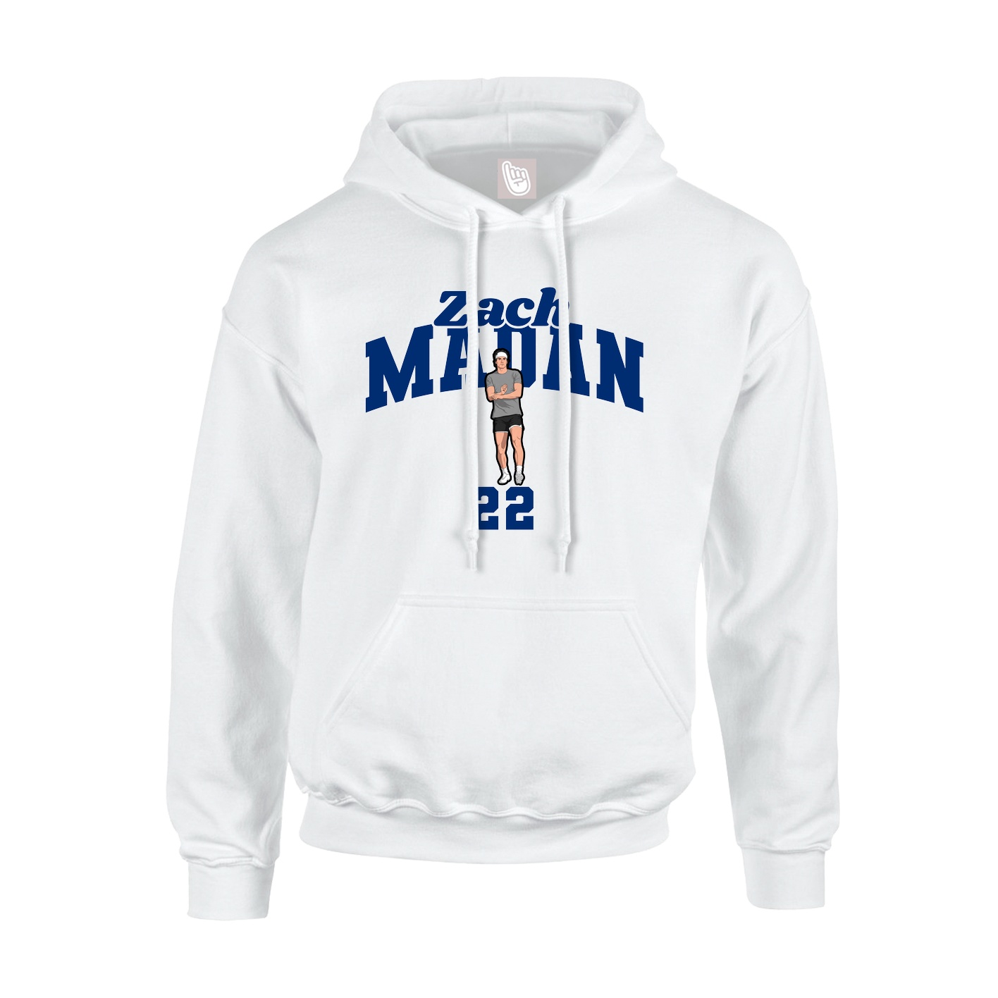 Hoodie — Signature Arch in White