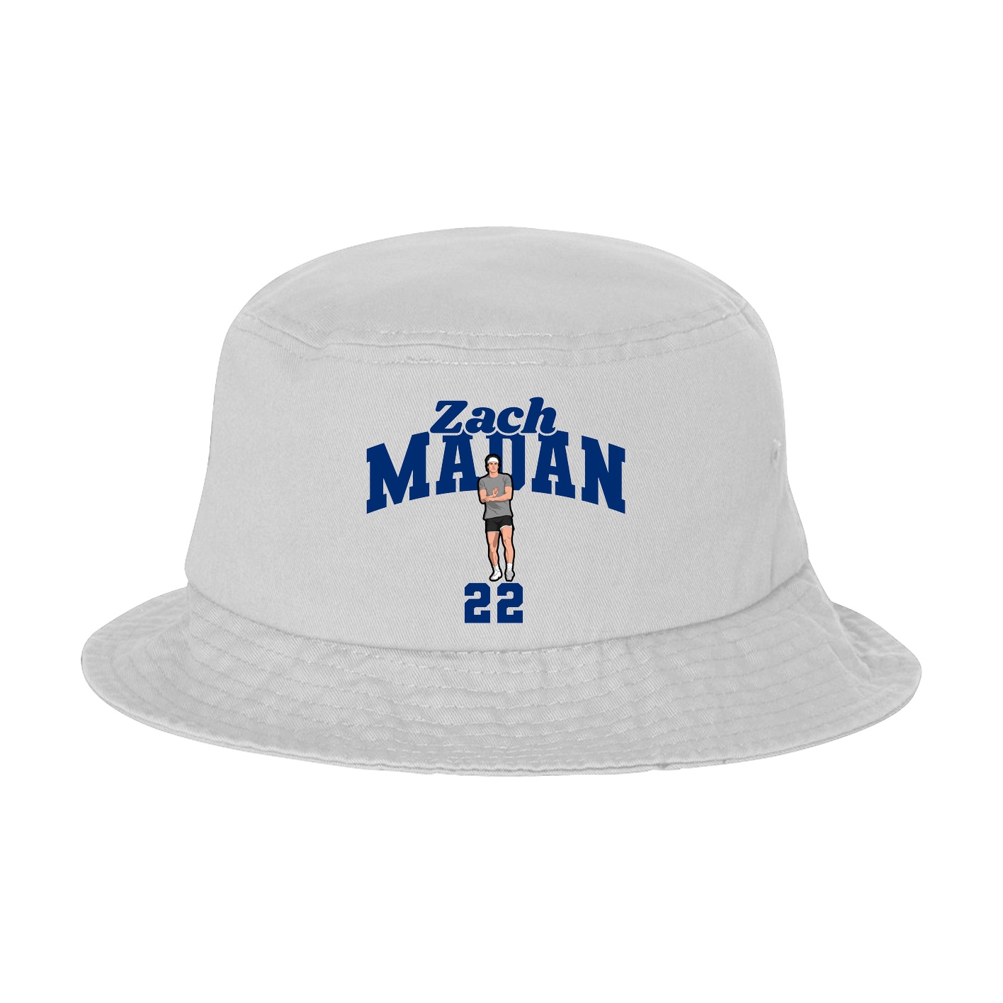 Bucket Cap — Signature Arch in White