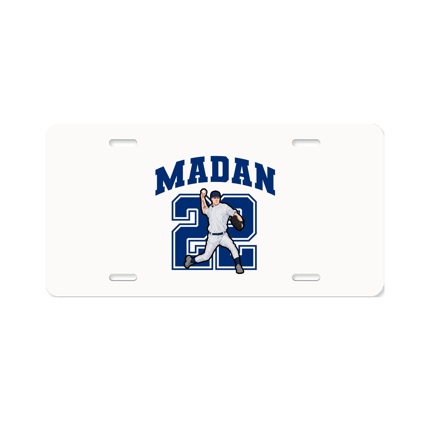 License Plate — Number in Classic