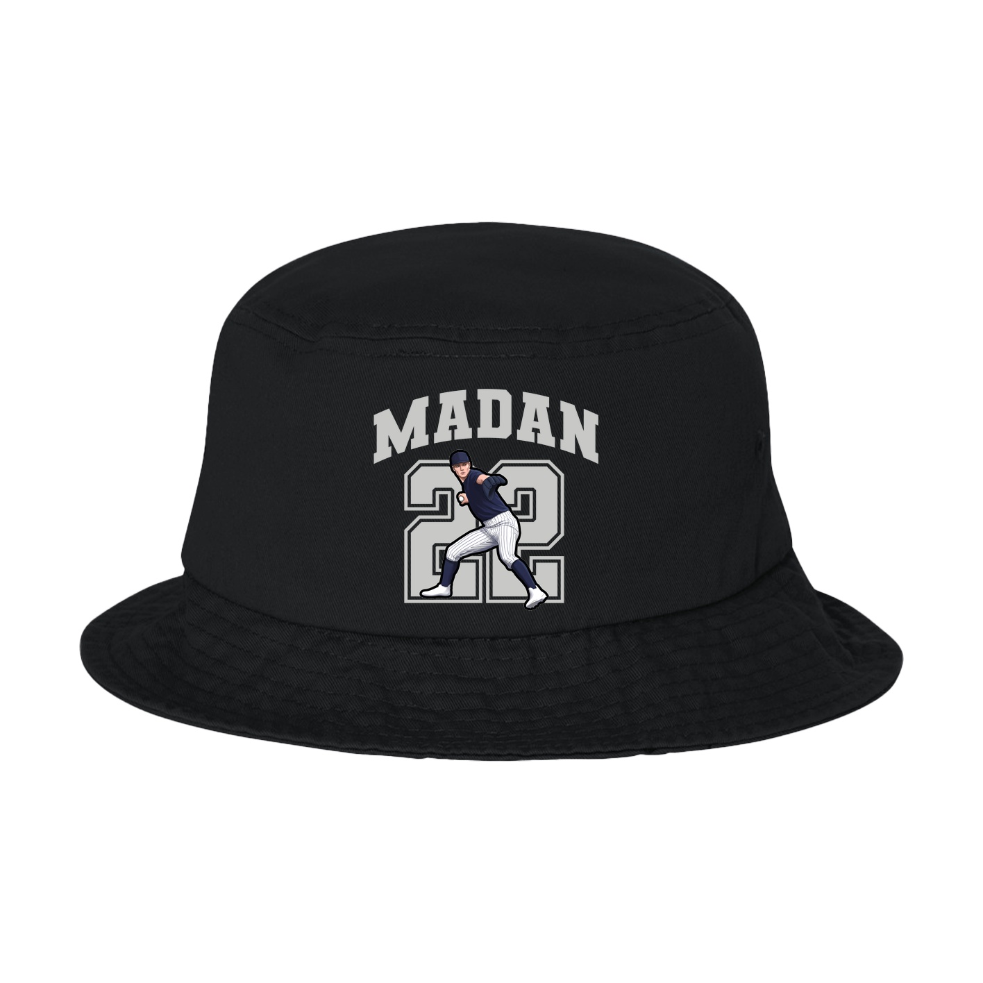 Bucket Cap — Number in Black