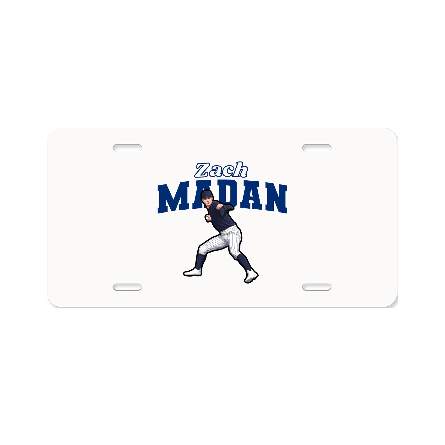 License Plate — Name Arch in Classic