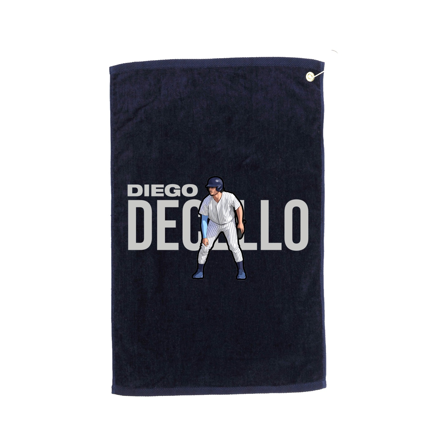 Golf Towel — Player Name in Navy