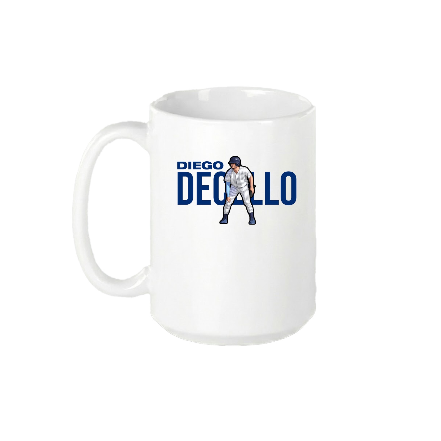 15oz Coffee Mug — Player Name in White