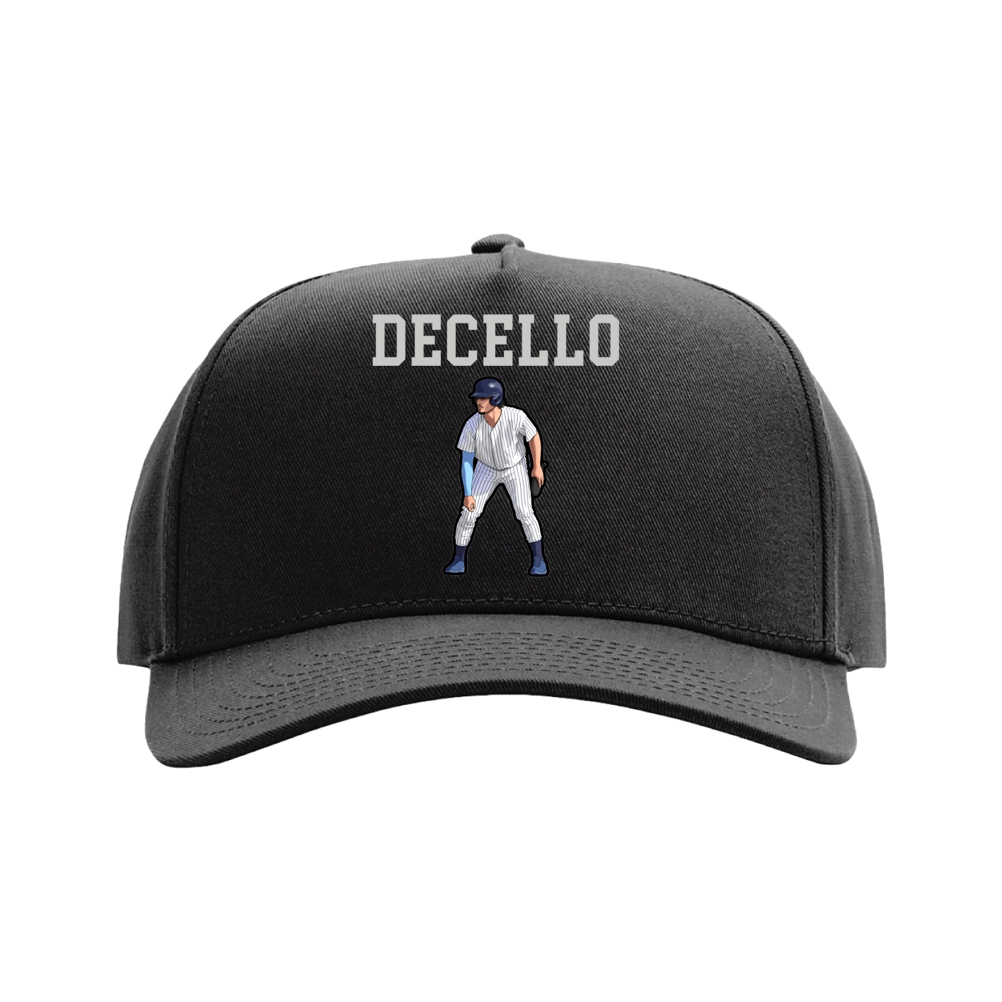 Full Fabric Five-Panel Champ Cap — Shirsey in Black