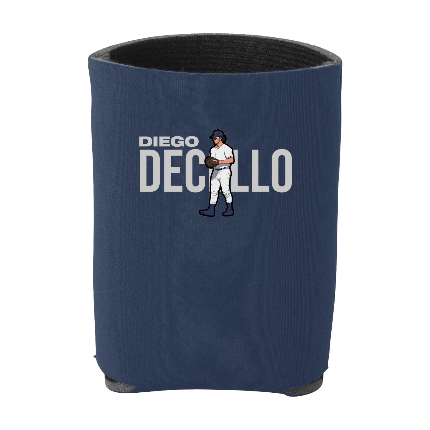 Can Holder — Player Name in Navy