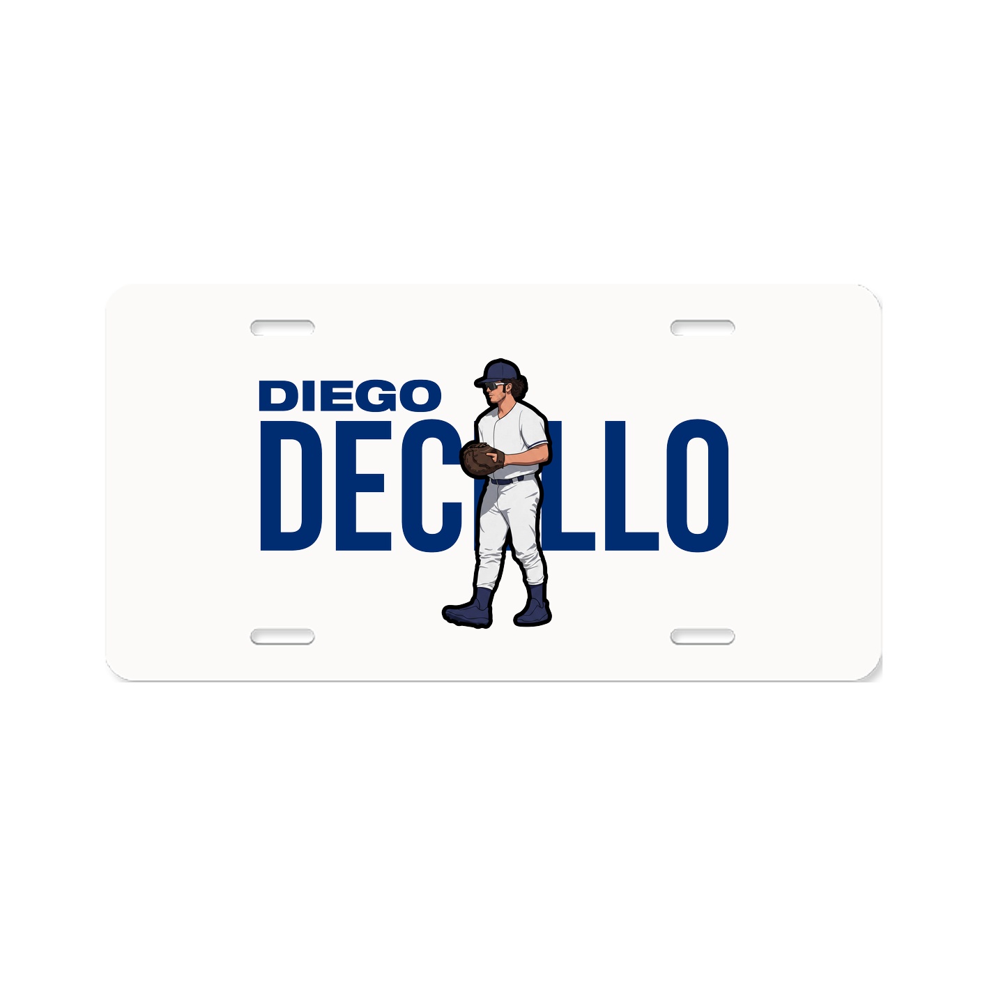 License Plate — Player Name in Classic