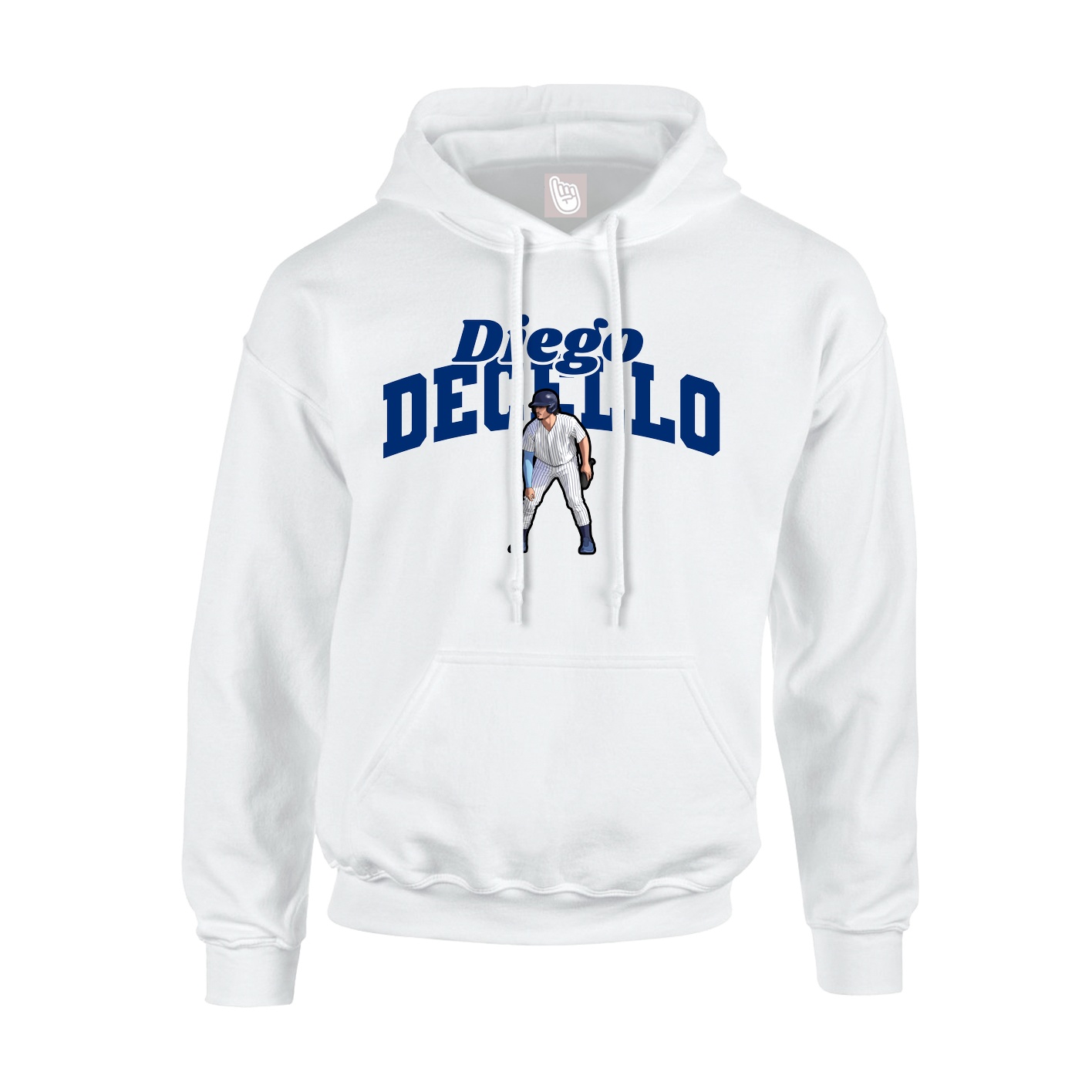 Youth Hoodie — Signature Arch in White