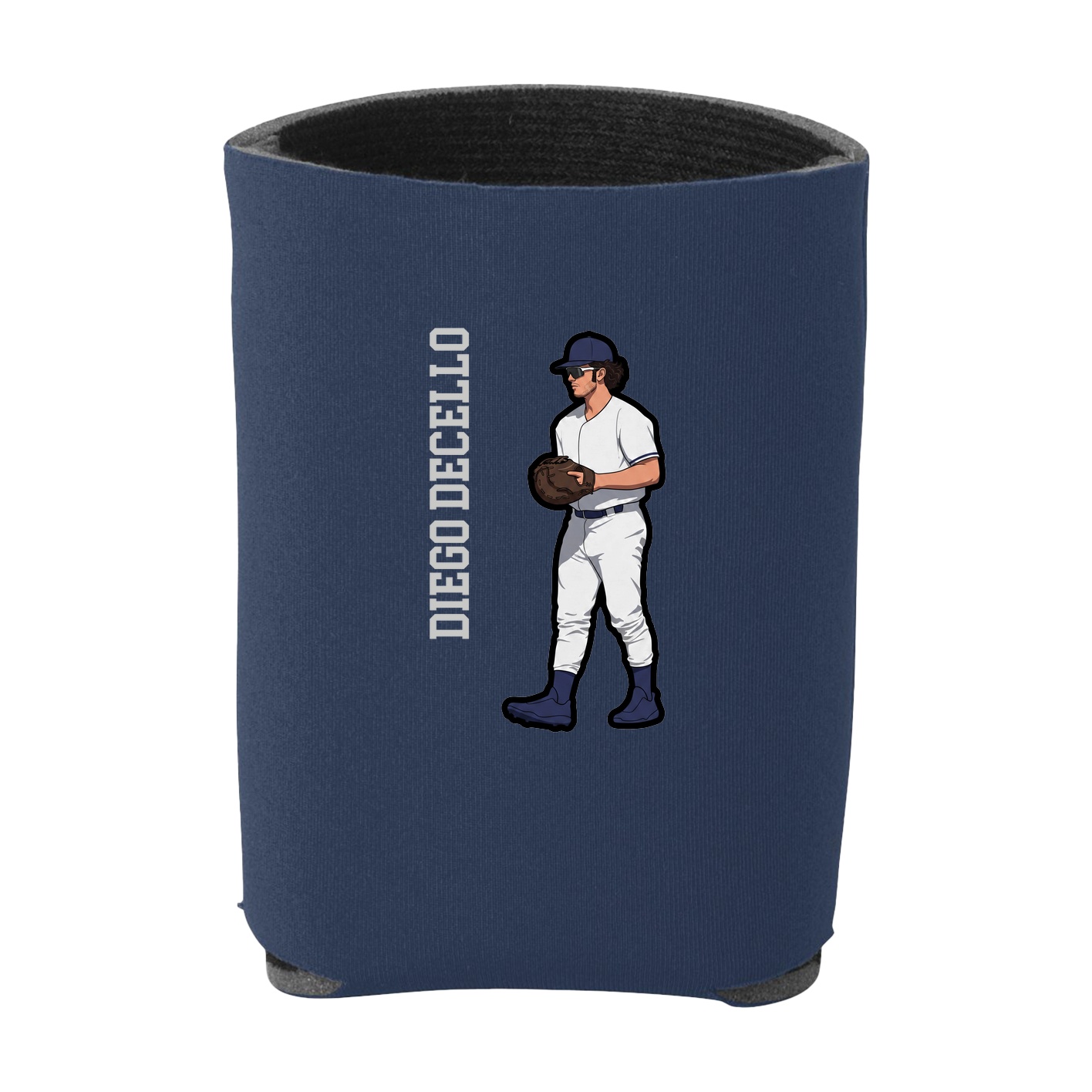 Can Holder — Name Vertical in Navy