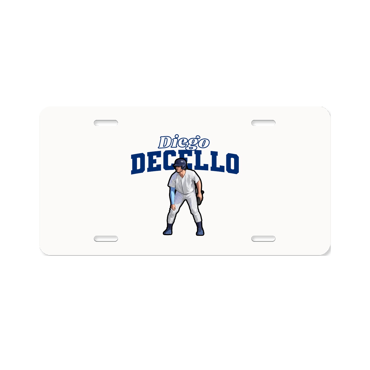 License Plate — Name Arch in Classic