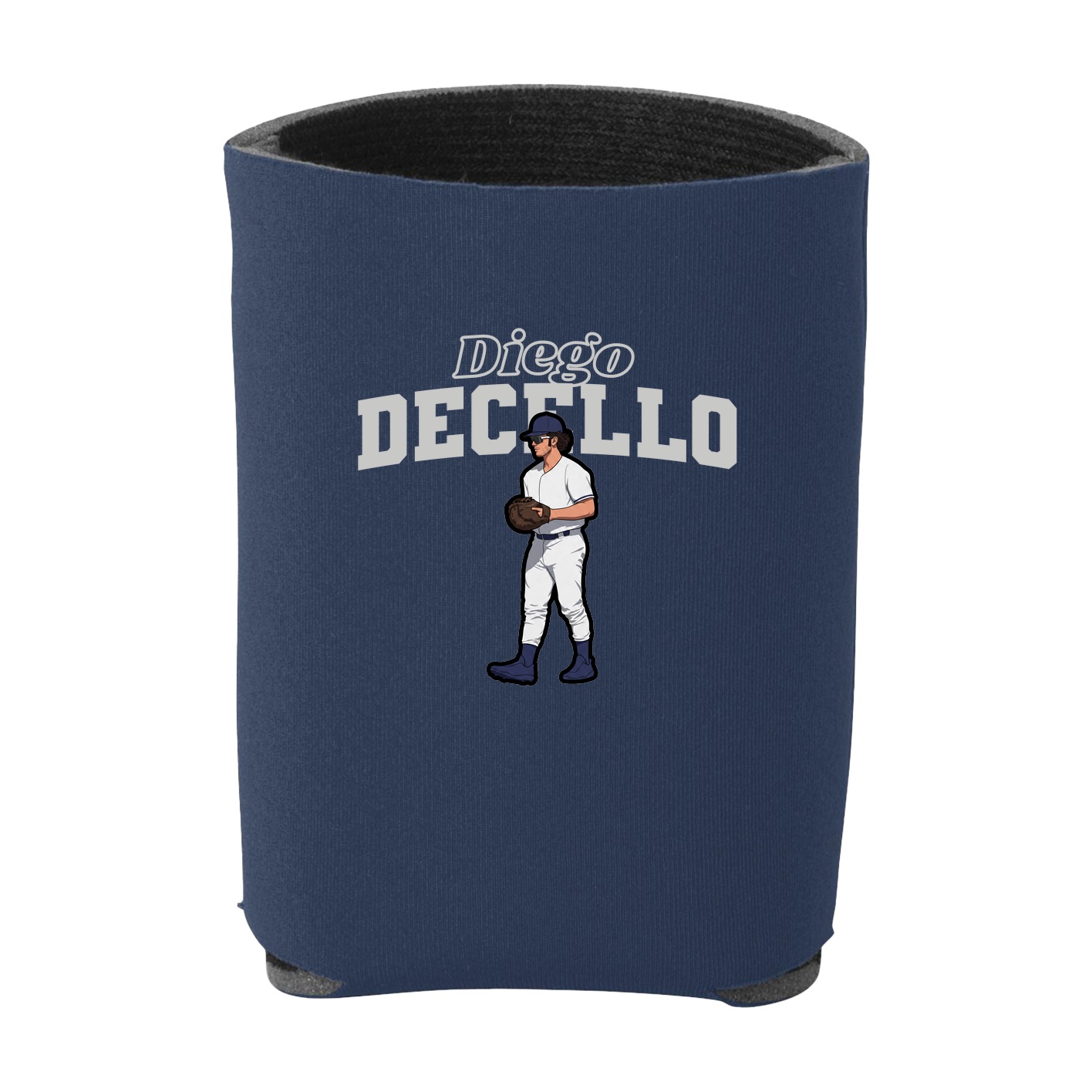 Can Holder — Name Arch in Navy