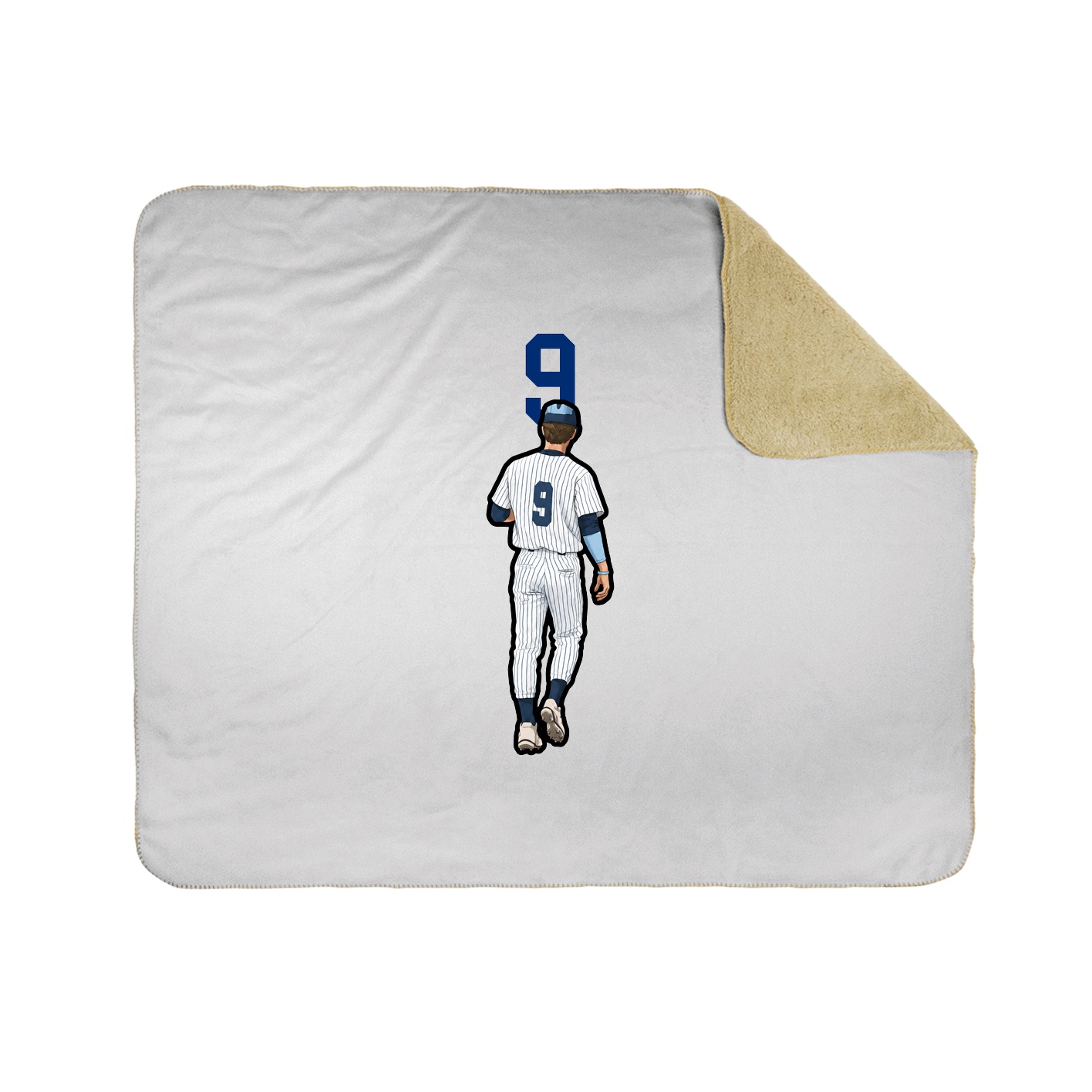 Throw Blanket — Number Top in White