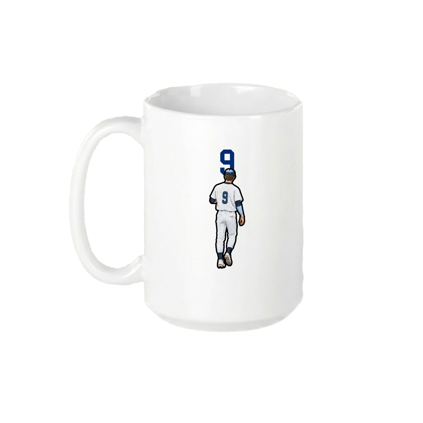 15oz Coffee Mug — Number Top in White