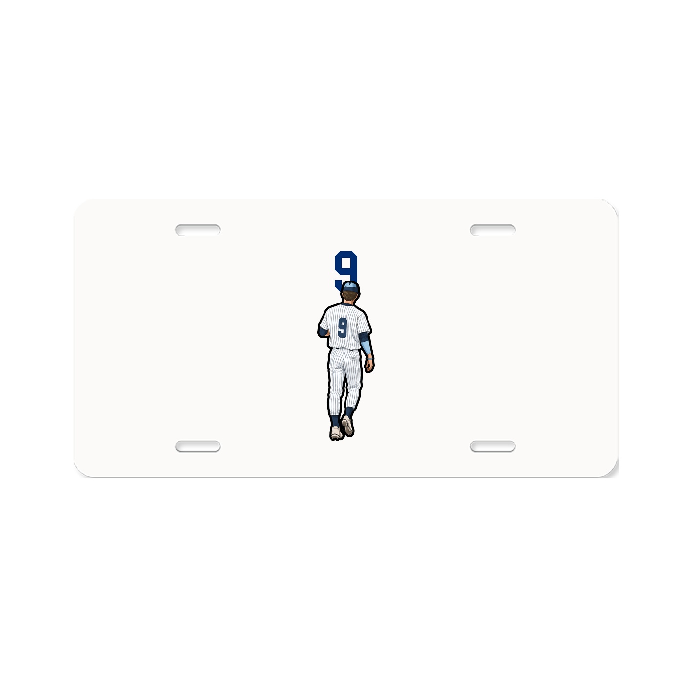 License Plate — Number Top in Classic