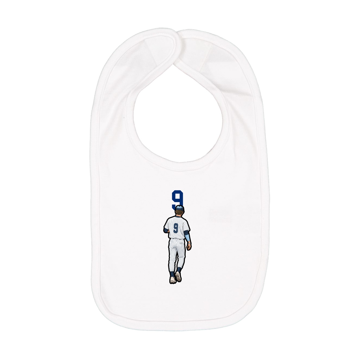 Infant Bib — Number Top in White