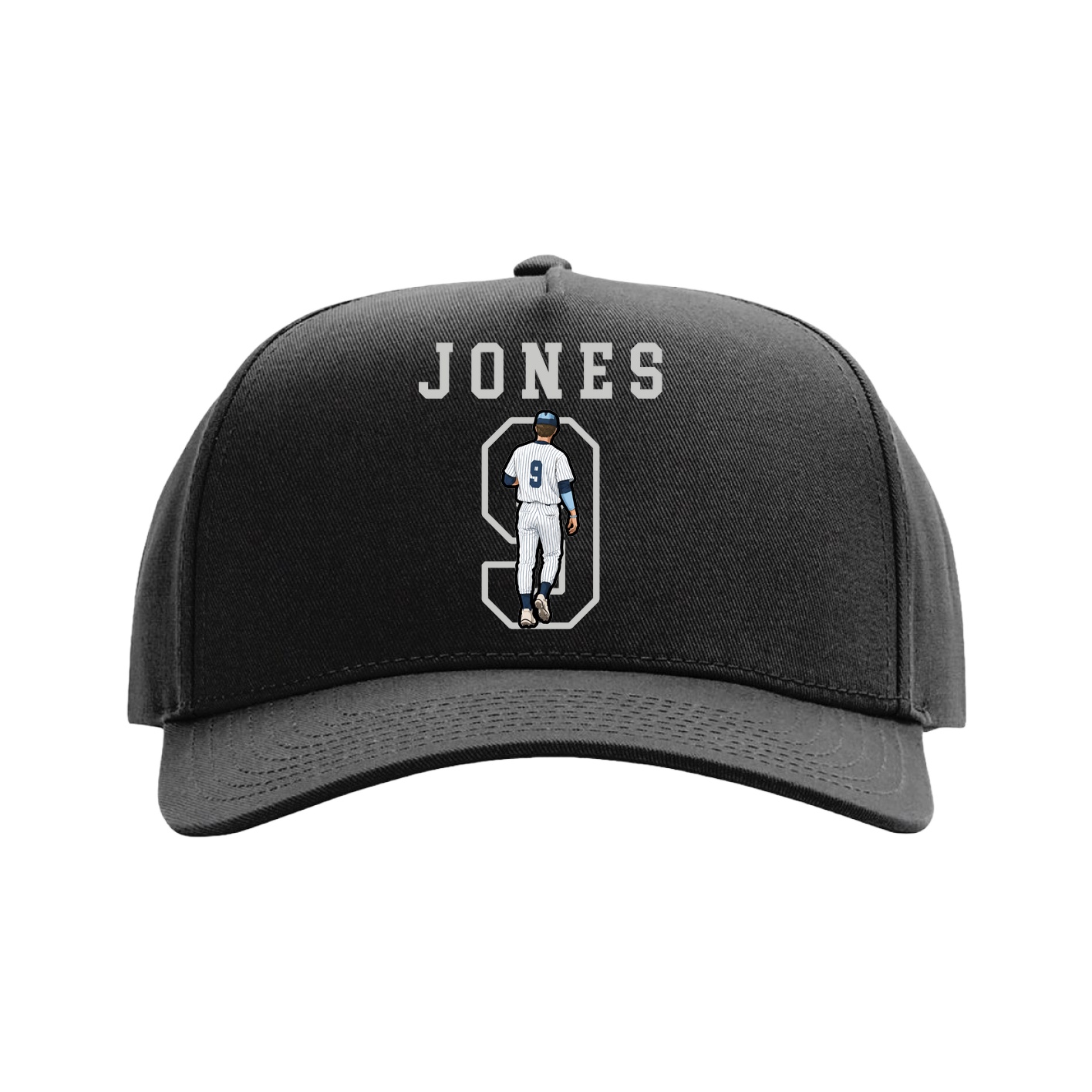 Full Fabric Five-Panel Champ Cap — Shirsey in Black