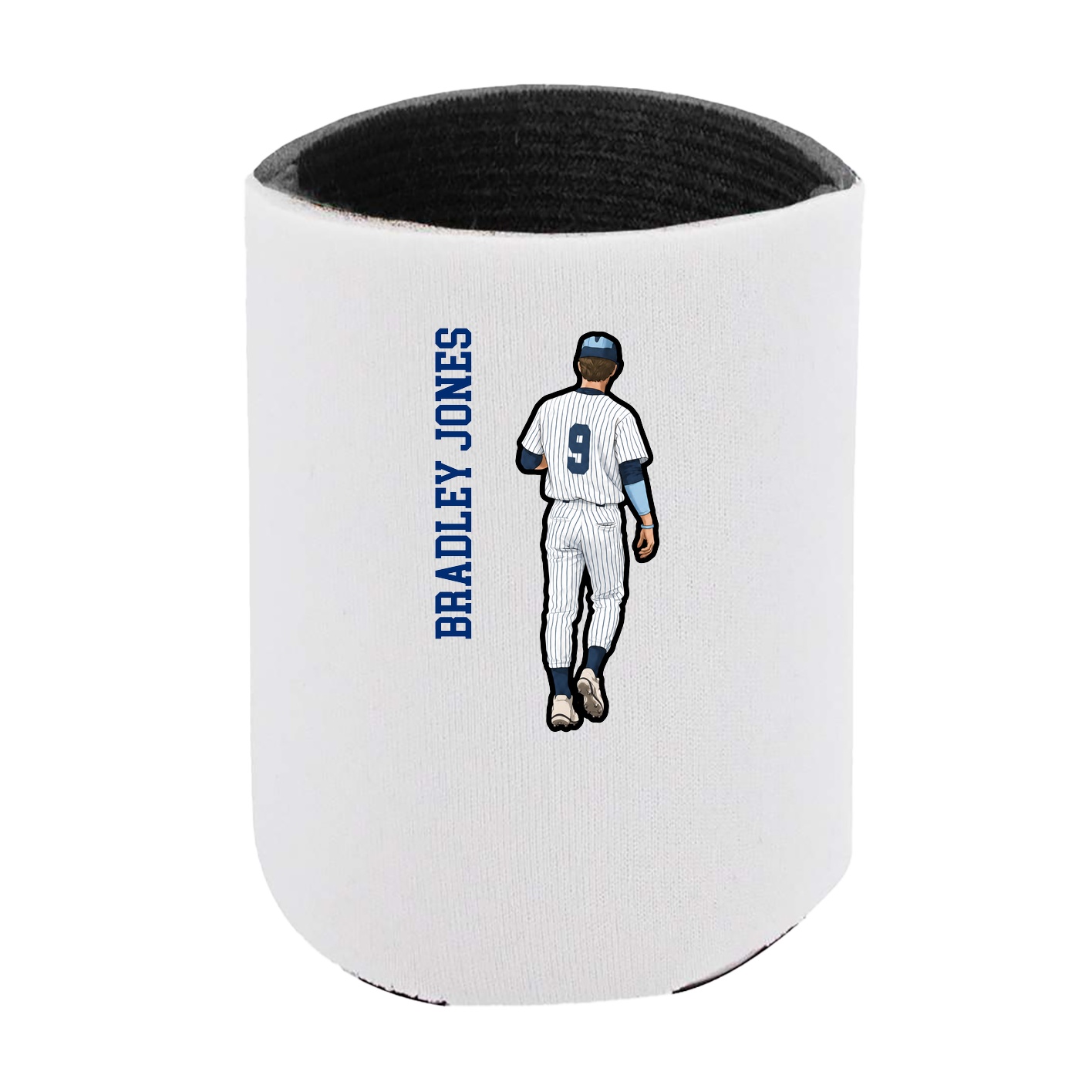 Can Holder — Name Vertical in White