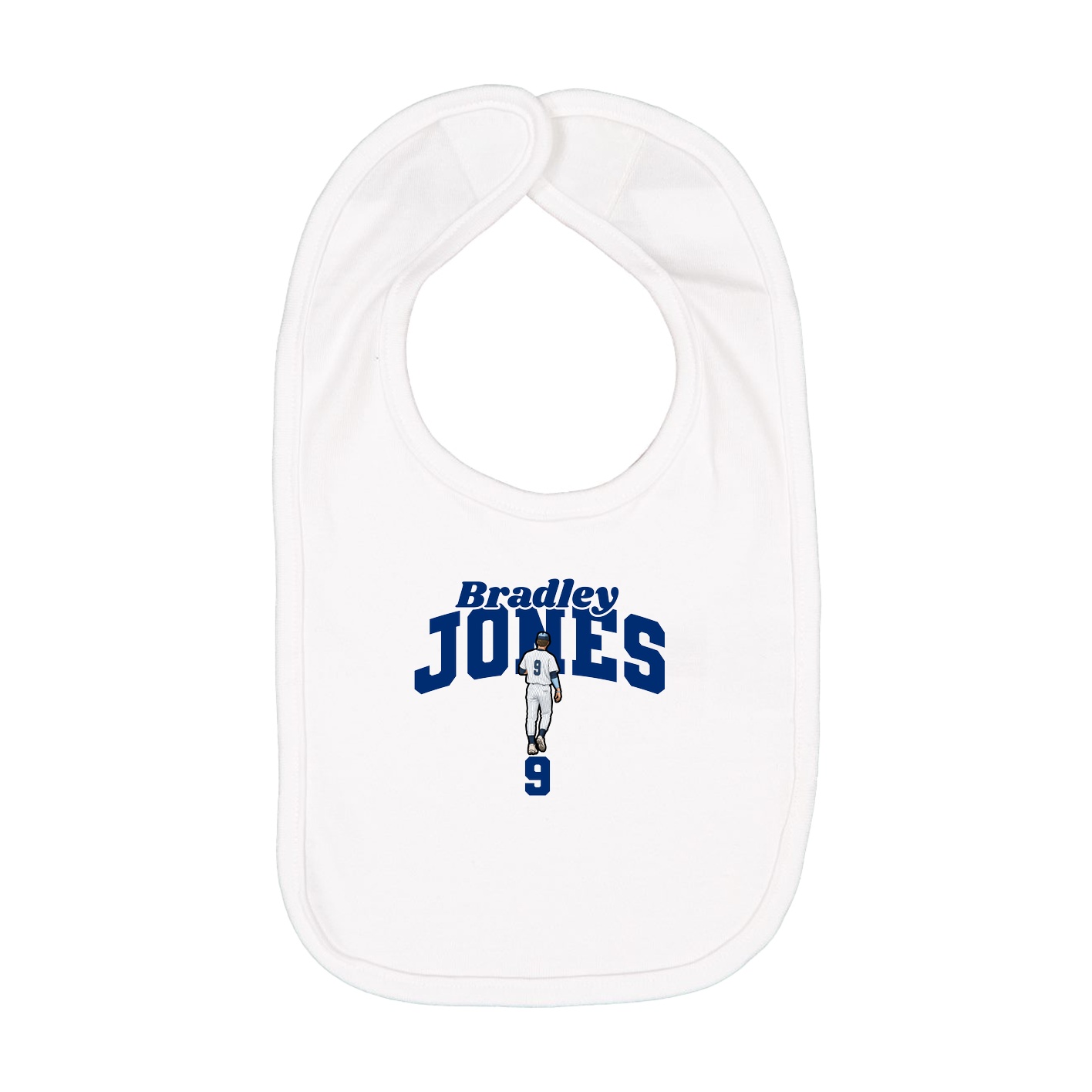 Infant Bib — Signature Arch in White